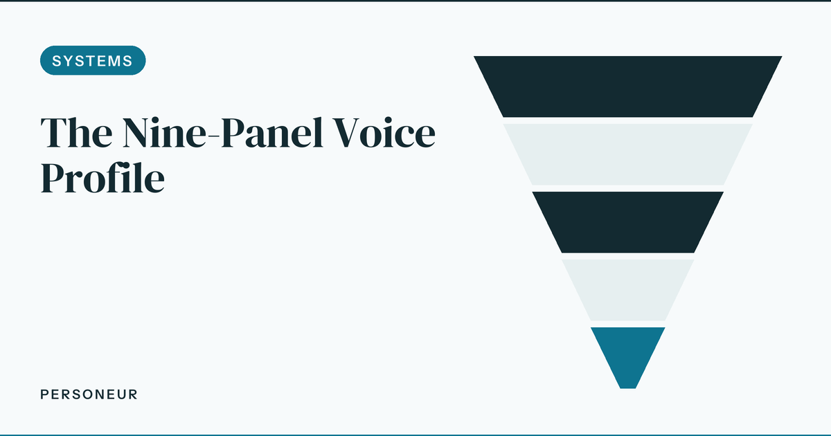 The LinkedIn Voice Profile Template for One Person